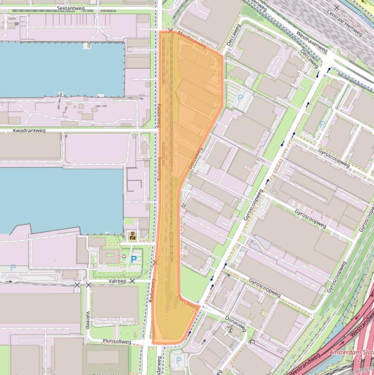 Kaart van postcodegebied 1042AE.