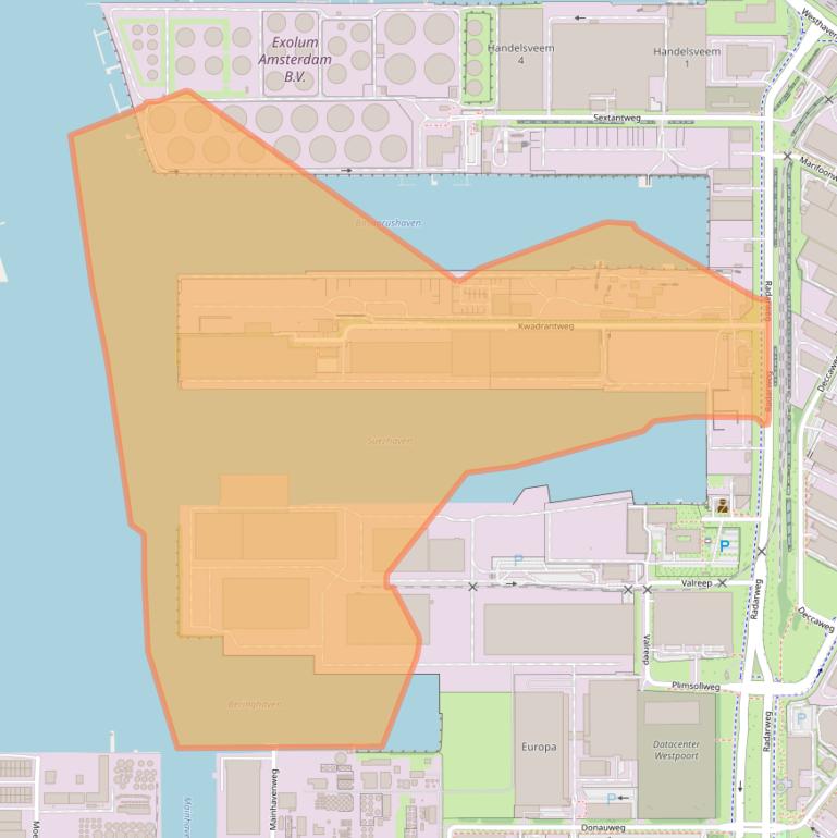 Kaart van postcodegebied 1042AG.
