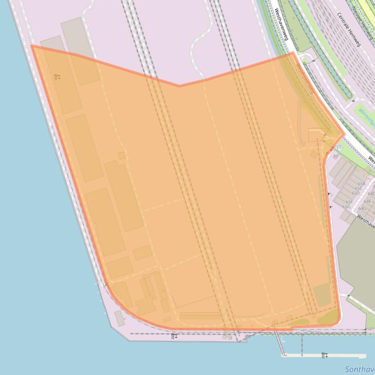 Kaart van postcodegebied 1042AK.