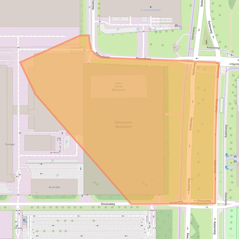 Kaart van postcodegebied 1042AP.