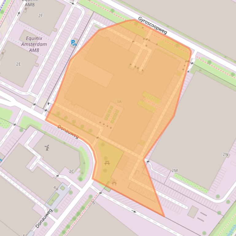 Kaart van postcodegebied 1042AR.