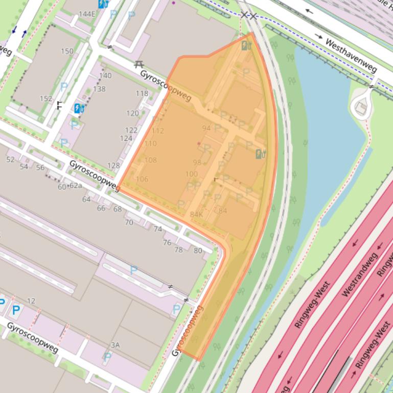 Kaart van postcodegebied 1042AX.