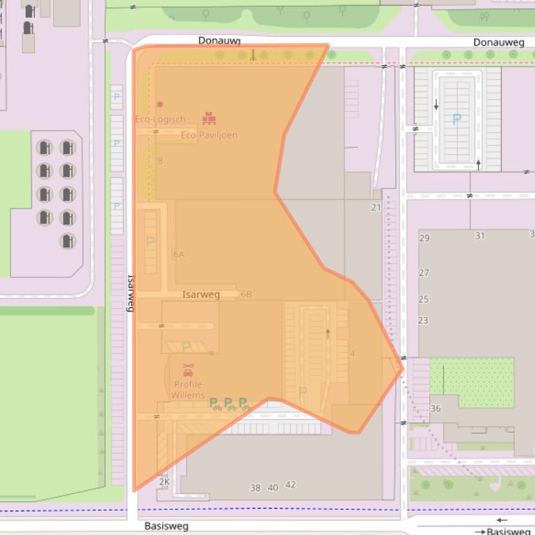 Kaart van postcodegebied 1043AK.