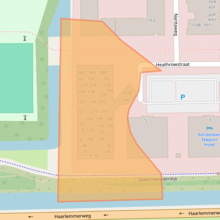 Kaart van postcodegebied 1043CH.