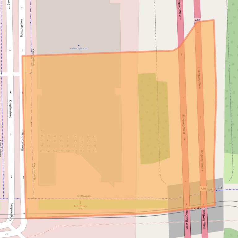 Kaart van postcodegebied 1043GP.
