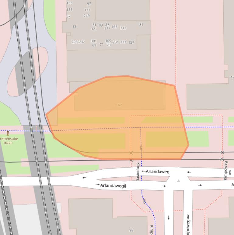 Kaart van postcodegebied 1043HS.