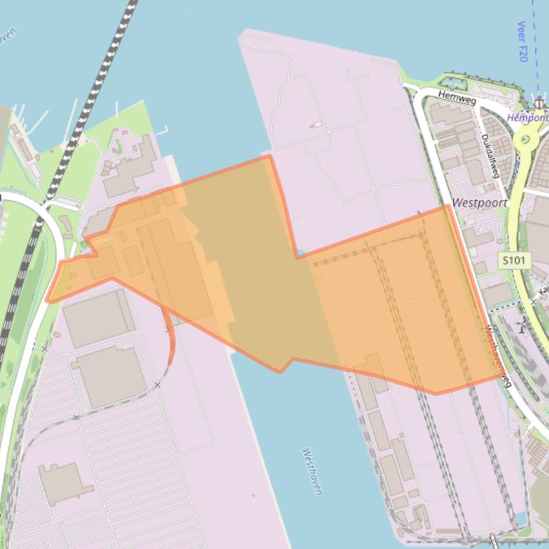 Kaart van postcodegebied 1044AD.