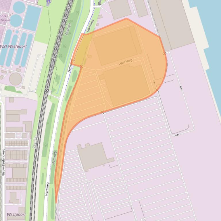 Kaart van postcodegebied 1044AM.