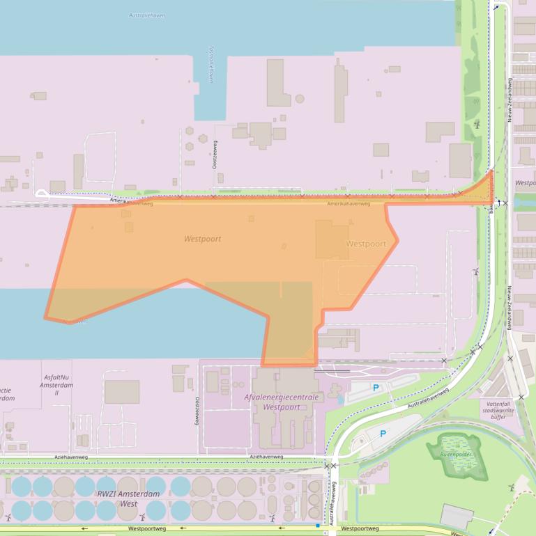 Kaart van postcodegebied 1045AA.