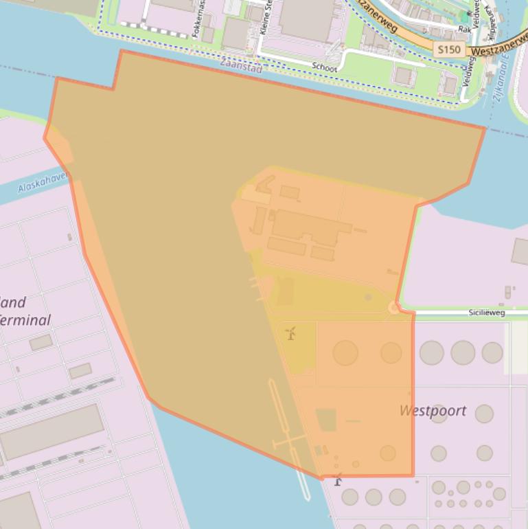 Kaart van postcodegebied 1045AX.