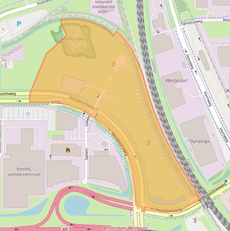 Kaart van postcodegebied 1046AX.