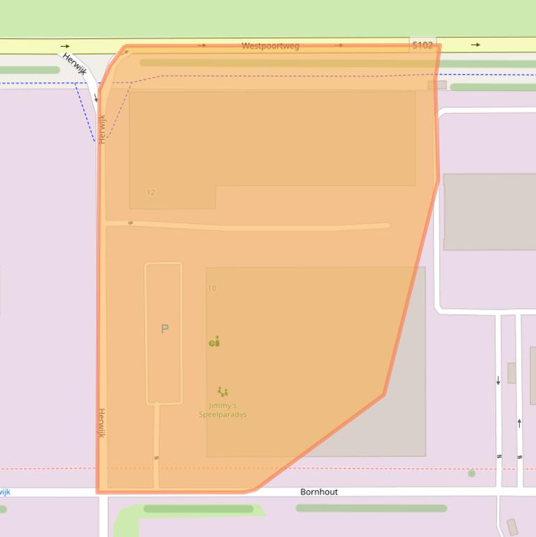 Kaart van postcodegebied 1046BC.