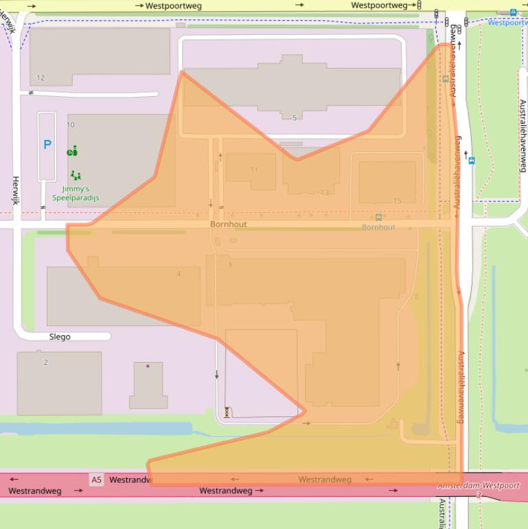 Kaart van postcodegebied 1046BE.