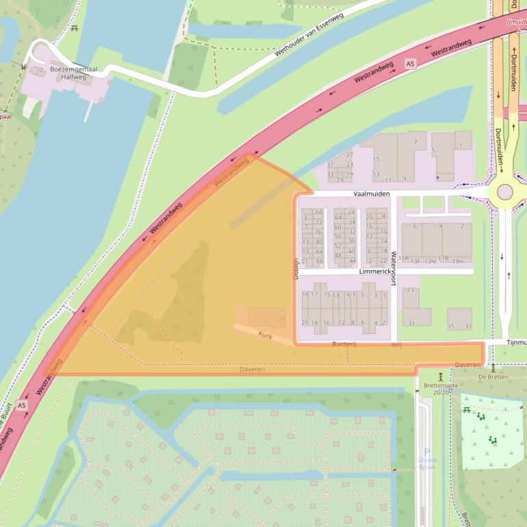 Kaart van postcodegebied 1046BN.