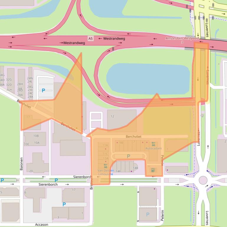 Kaart van postcodegebied 1046CB.