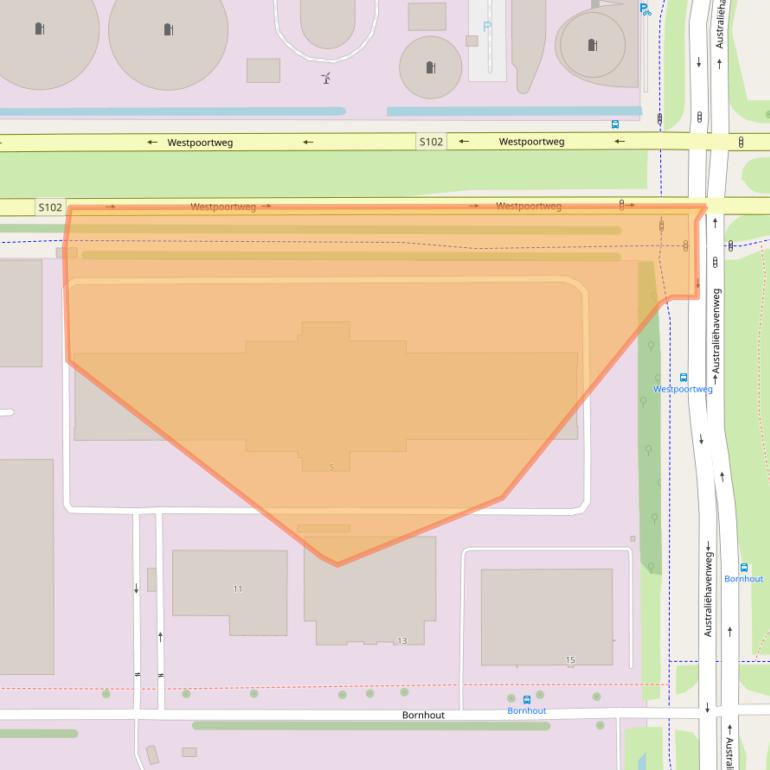 Kaart van postcodegebied 1046PP.
