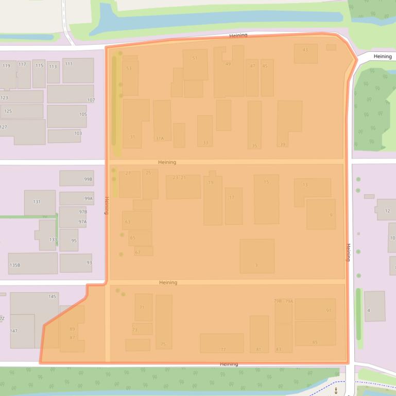 Kaart van postcodegebied 1047AZ.