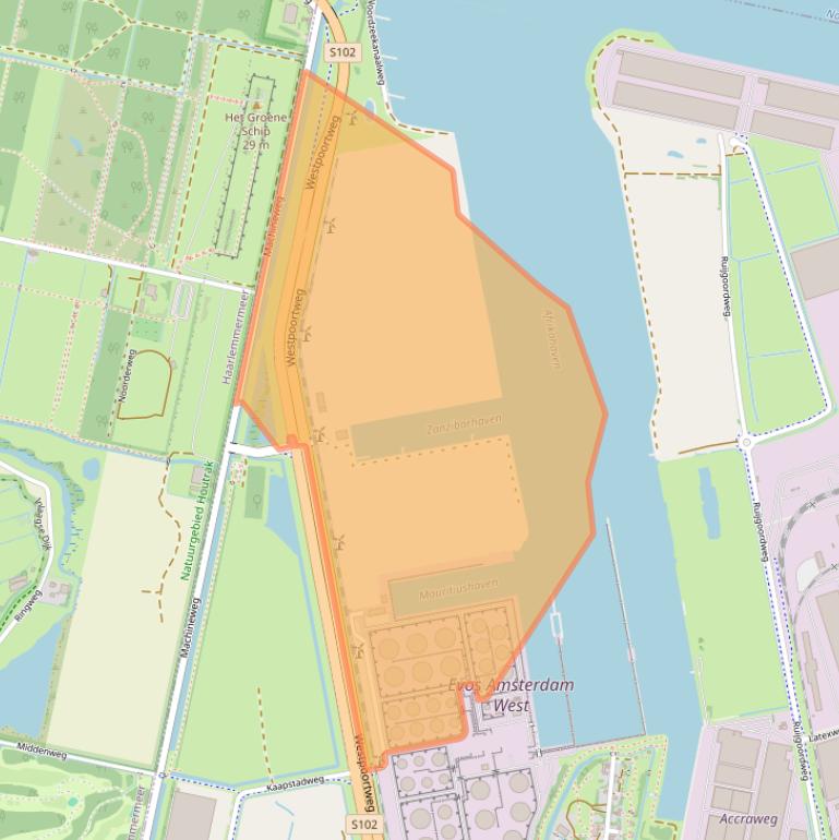 Kaart van postcodegebied 1047HB.