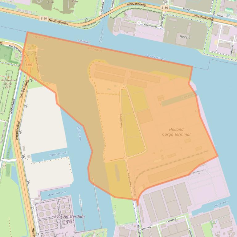 Kaart van postcodegebied 1047HM.