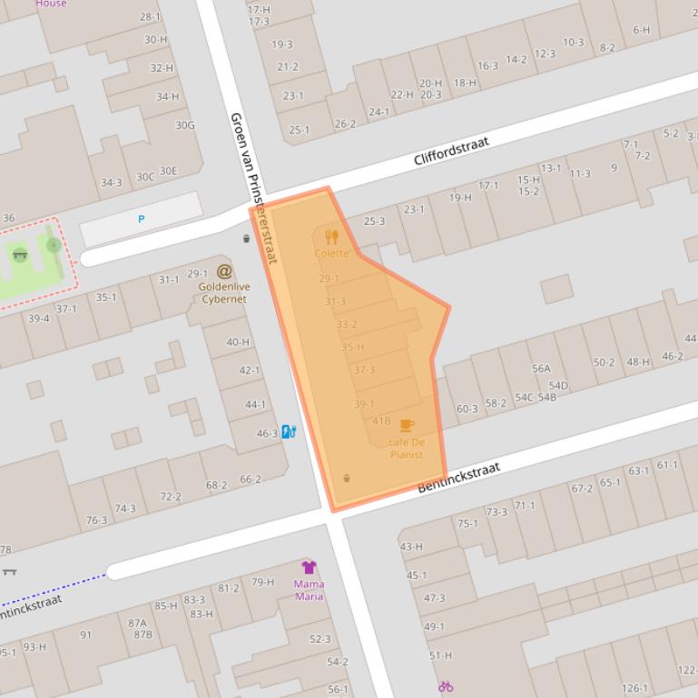 Kaart van postcodegebied 1051EH.