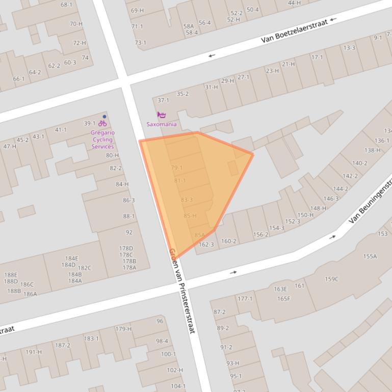 Kaart van postcodegebied 1051EL.
