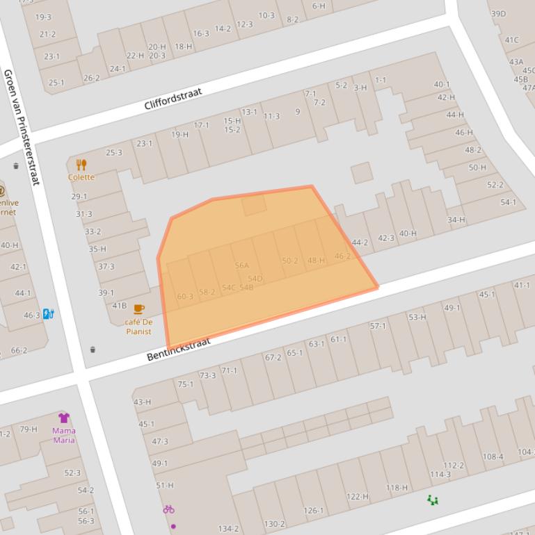 Kaart van postcodegebied 1051GM.