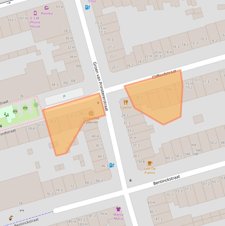 Kaart van postcodegebied 1051GR.