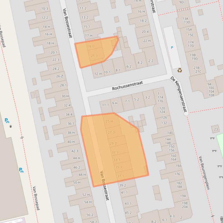 Kaart van postcodegebied 1051JS.