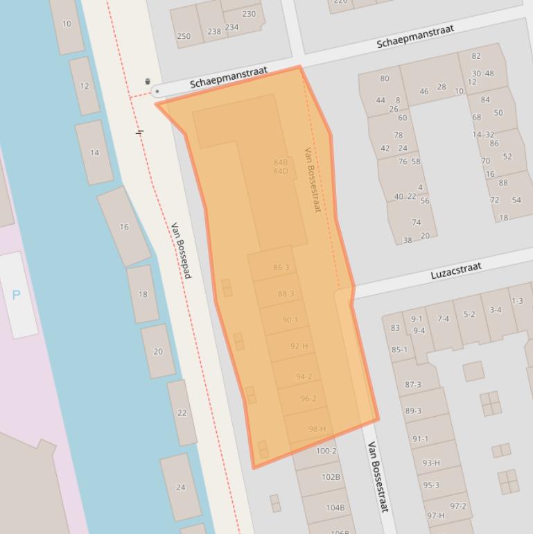 Kaart van postcodegebied 1051KC.