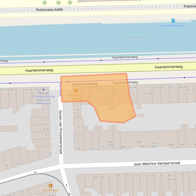 Kaart van postcodegebied 1051LA.