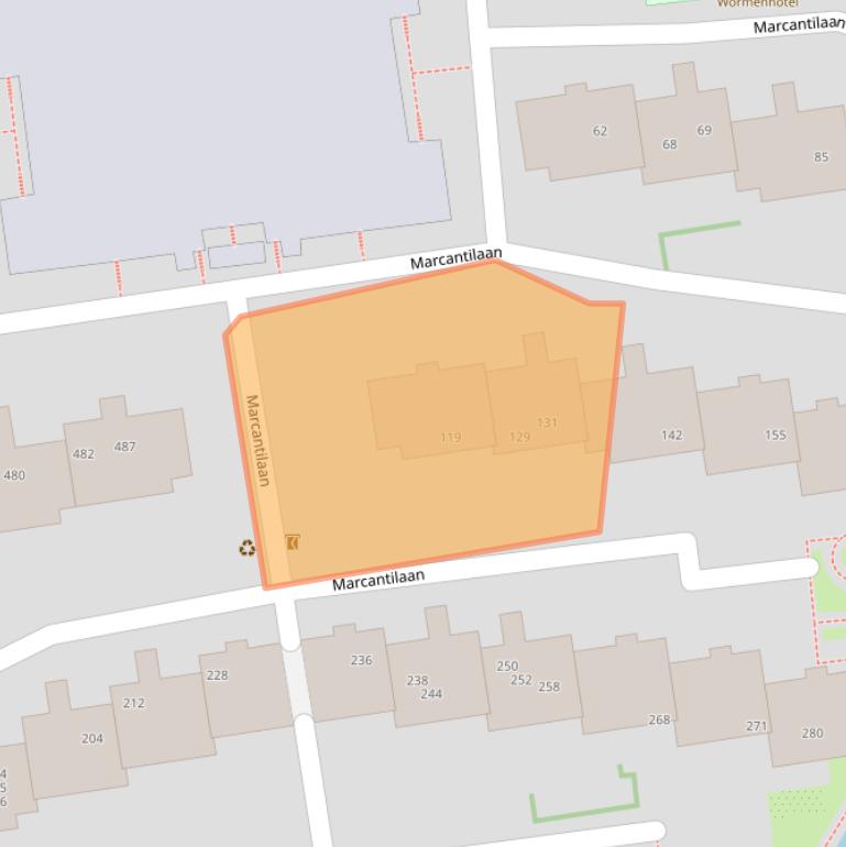 Kaart van postcodegebied 1051LW.