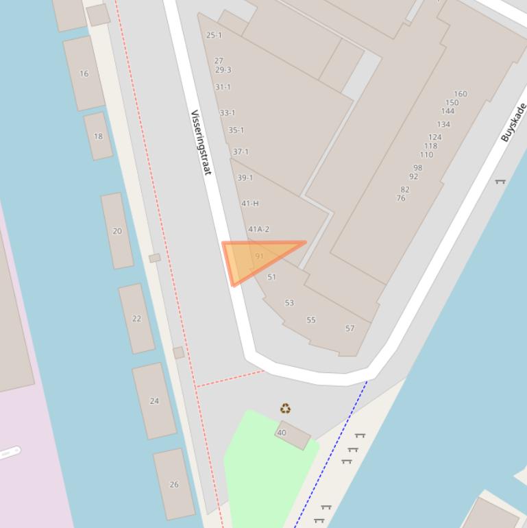 Kaart van postcodegebied 1051MH.