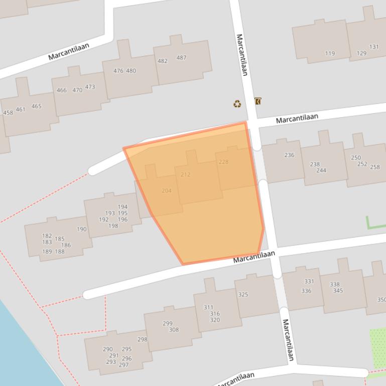 Kaart van postcodegebied 1051NB.