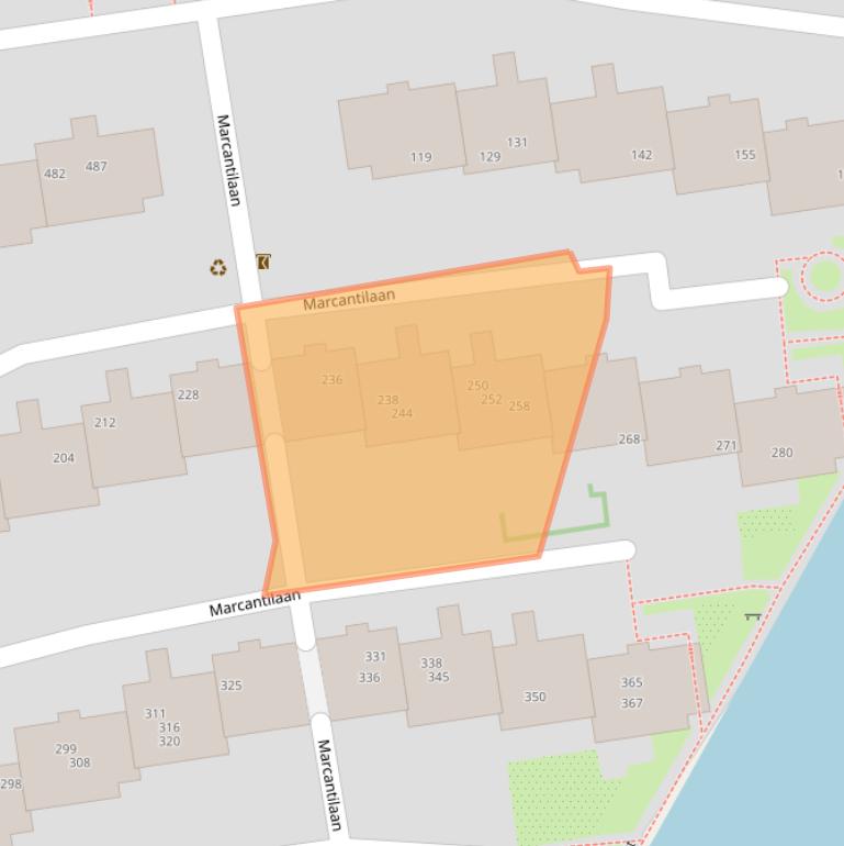 Kaart van postcodegebied 1051NC.