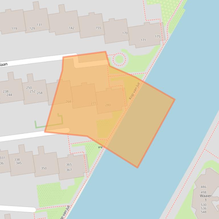 Kaart van postcodegebied 1051ND.