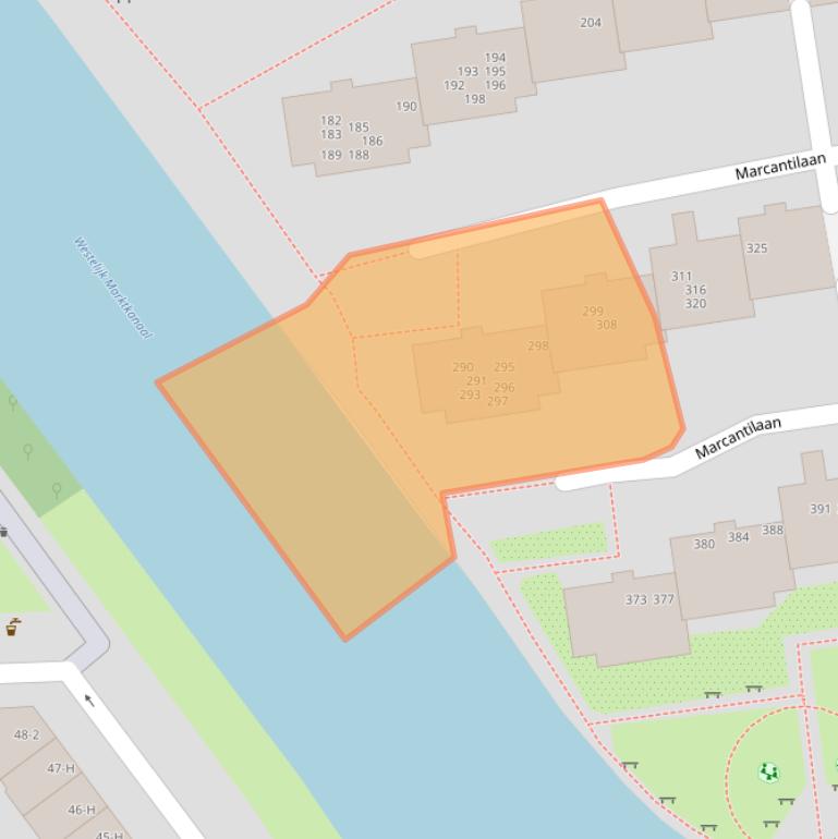 Kaart van postcodegebied 1051NE.