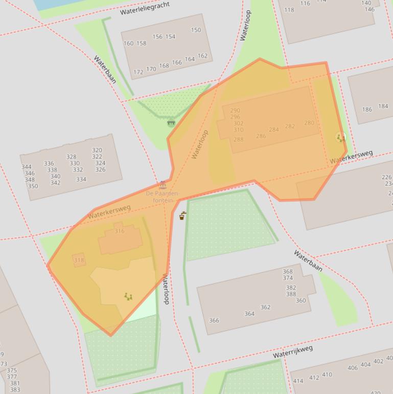 Kaart van postcodegebied 1051PK.