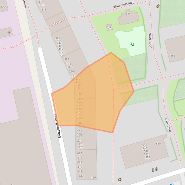 Kaart van postcodegebied 1051PX.