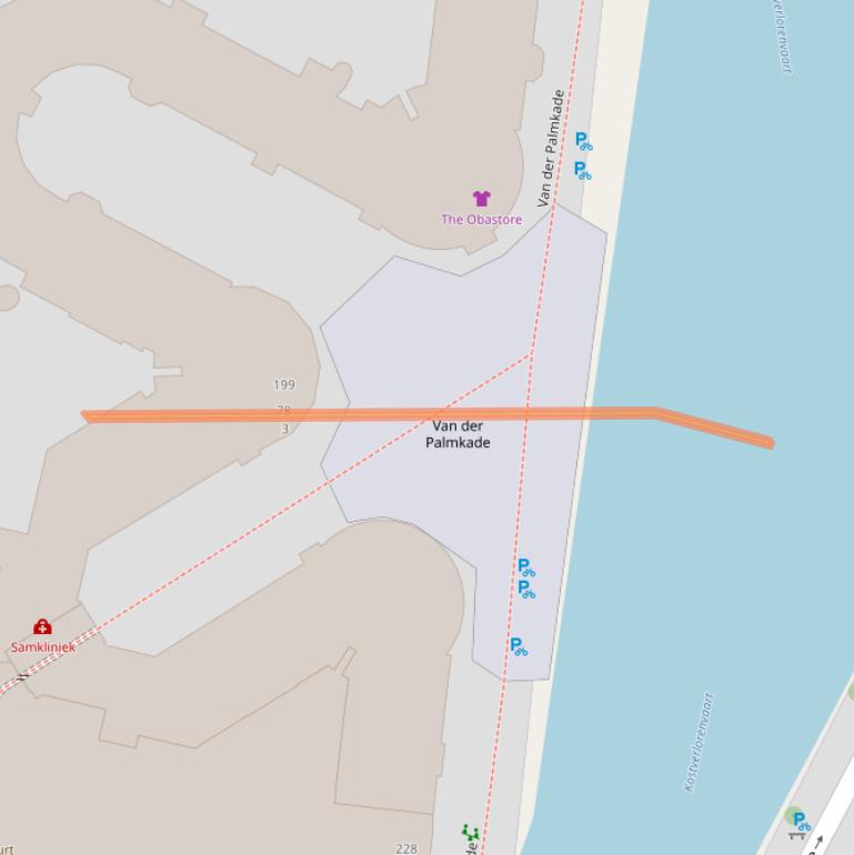 Kaart van postcodegebied 1051RG.