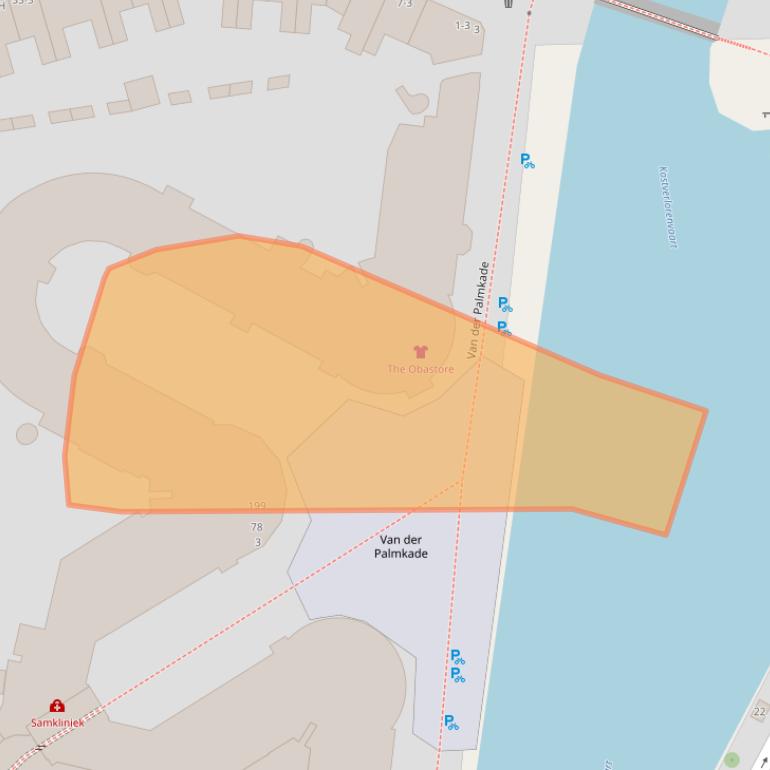 Kaart van postcodegebied 1051RK.