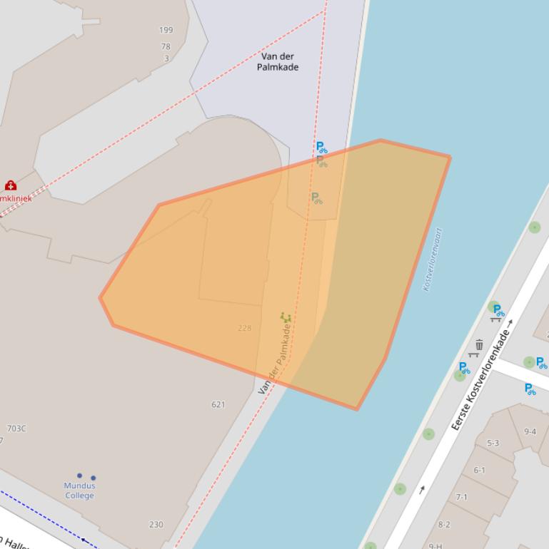 Kaart van postcodegebied 1051RL.