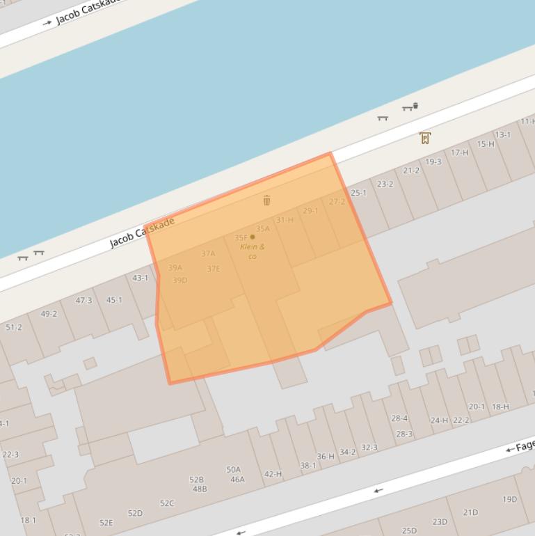 Kaart van postcodegebied 1052BT.