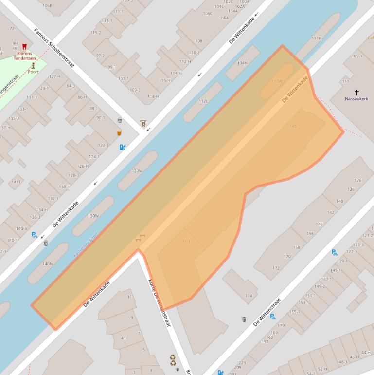 Kaart van postcodegebied 1052DC.