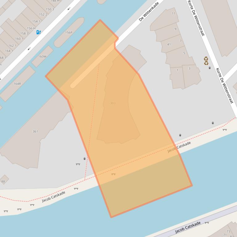 Kaart van postcodegebied 1052DD.