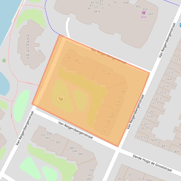 Kaart van postcodegebied 1052WR.