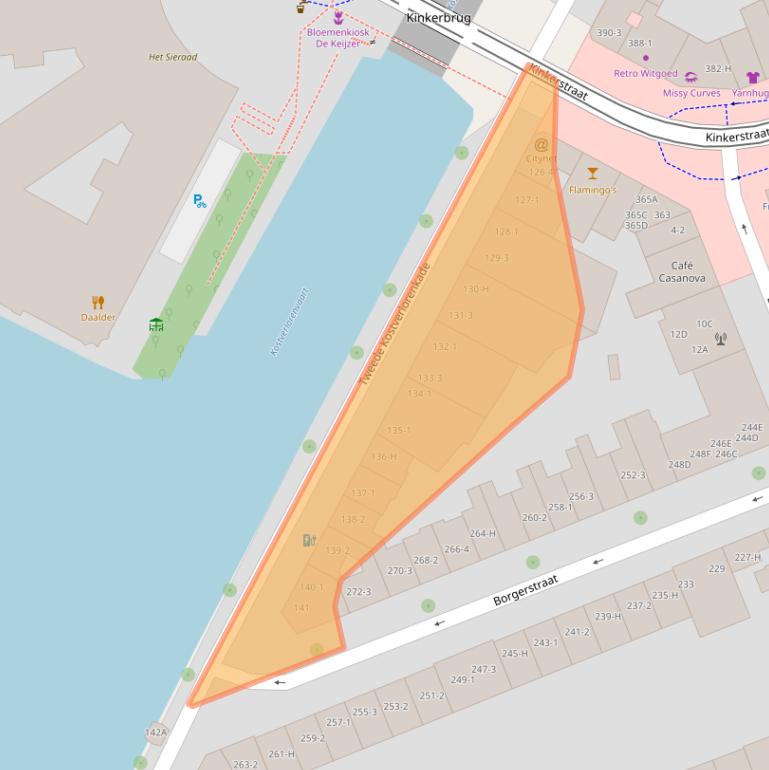 Kaart van postcodegebied 1053SE.