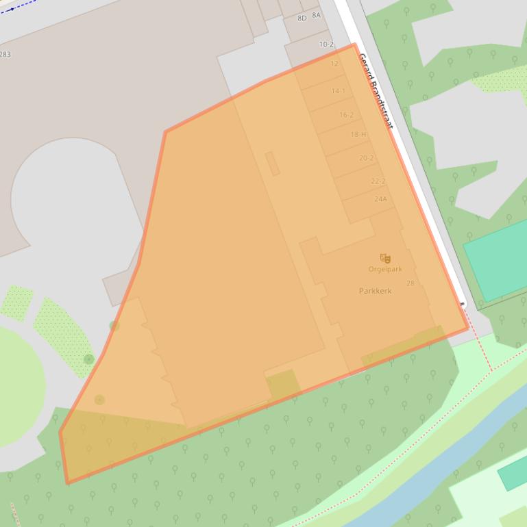 Kaart van postcodegebied 1054JK.