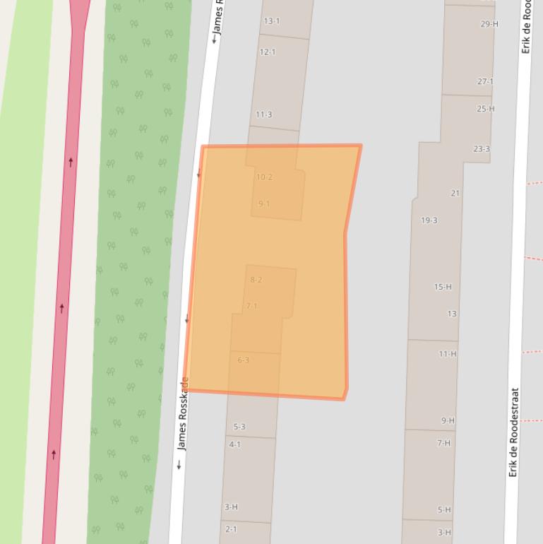 Kaart van postcodegebied 1056AD.