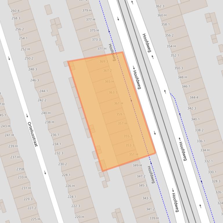 Kaart van postcodegebied 1056CP.