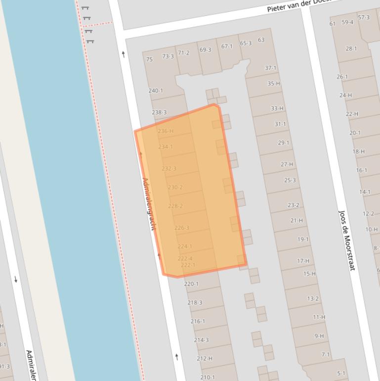 Kaart van postcodegebied 1056TK.